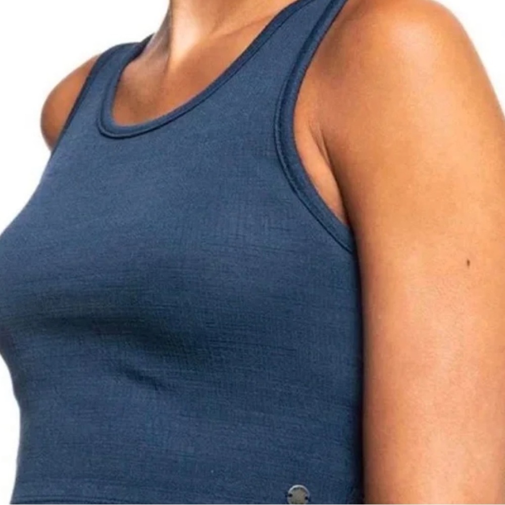 ROXY Women's Keepsake Crop Top Back Detailing, Size small Navy Blue - Picture 3 of 9